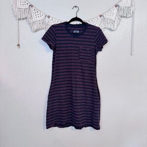 ATM‎ Anthony Thomas Melillo Striped Mini Dress